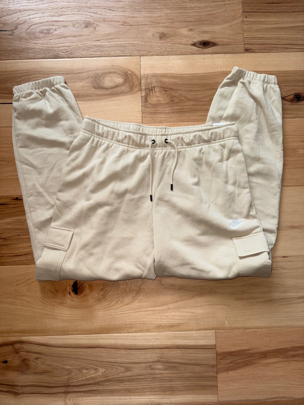 Nike Cream/Tan Cargo Joggers with Drawstring